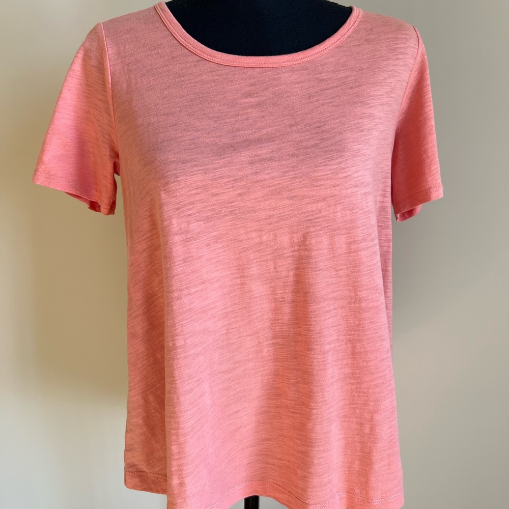 Loft, Peach TShirt, Vintage Soft, 100% Cotton, XS, NWT, smoke free home